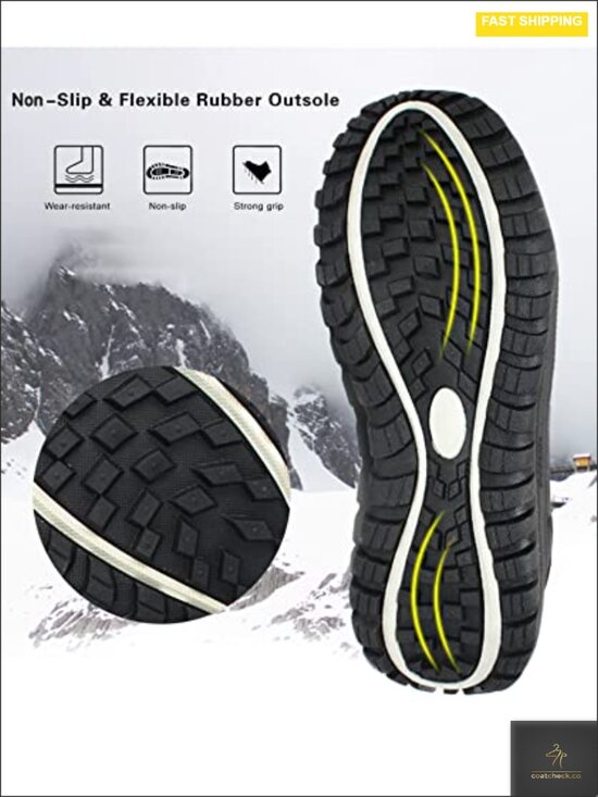 Men\'s Waterproof Winter Snow Boots Mid Calf Fur Lined Non-Slip Warm Outdoor main image 4
